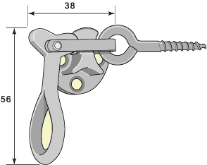 Fönsterlås 5177 med hake 