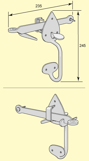 Dörrklinka 5748 Handsmidd