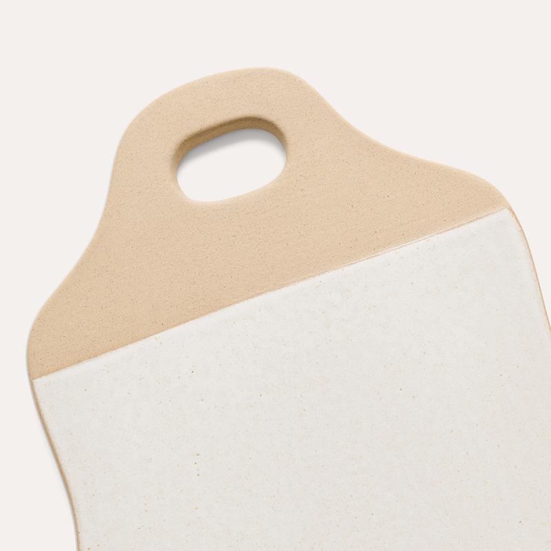 Serving board, eggshell