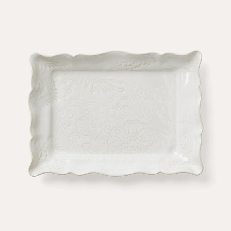 Appetizer plate, white