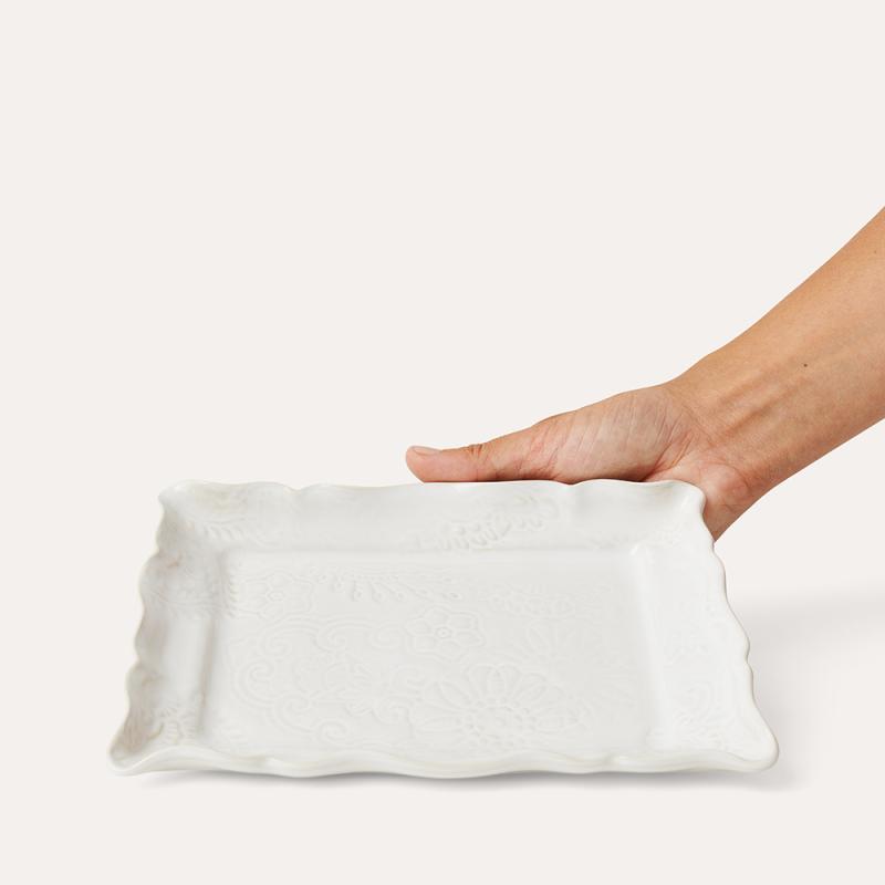 Appetizer plate, white