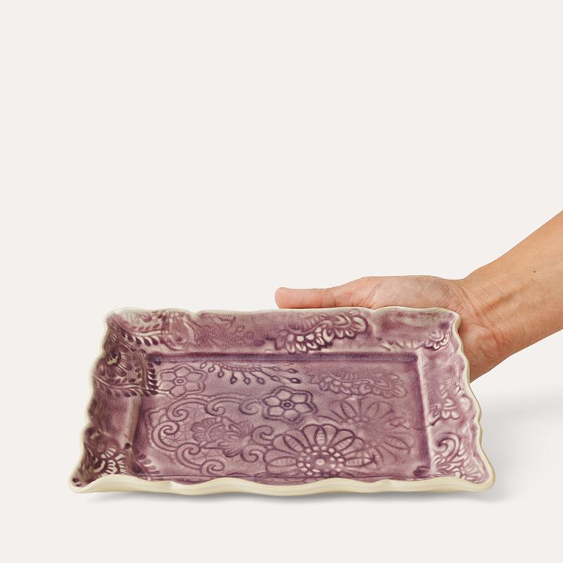 Appetizer plate, lavender