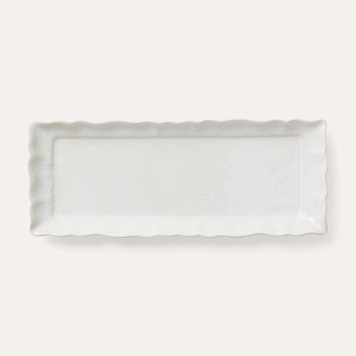 Tray dish, white