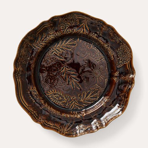 Large round dish, coffee