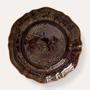 Large round dish, coffee