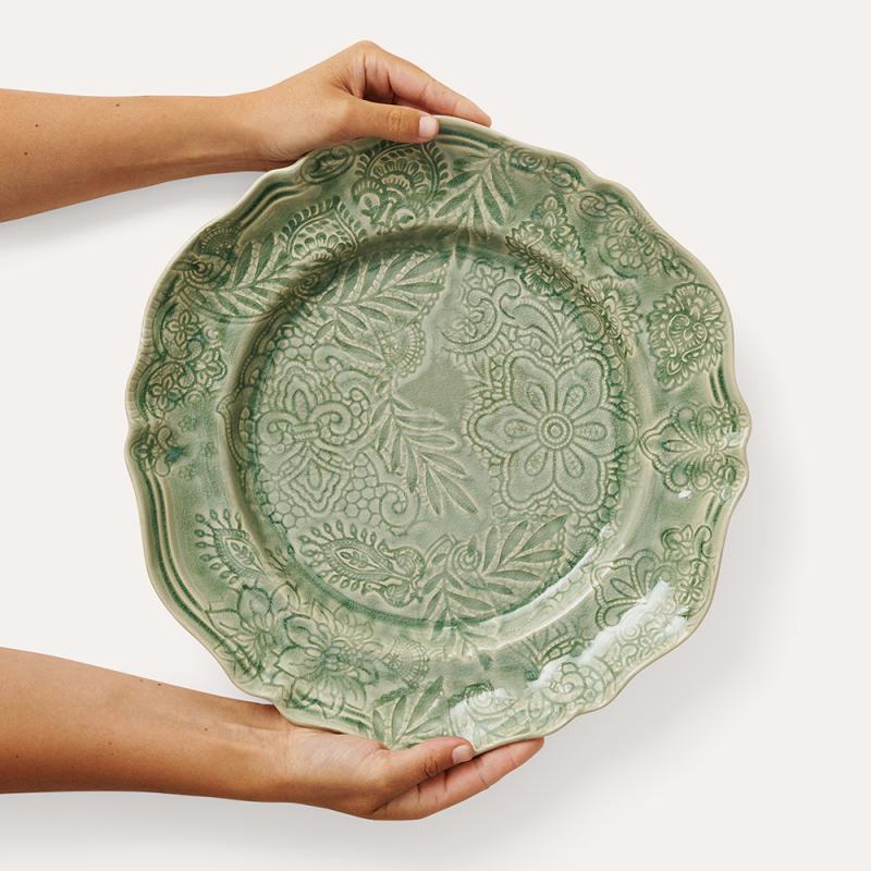 Large round dish, antique