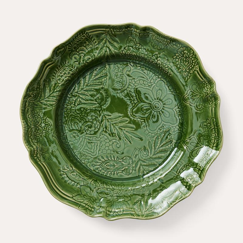 Large round dish, primavera