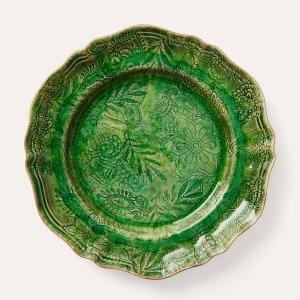 Large round dish, seaweed