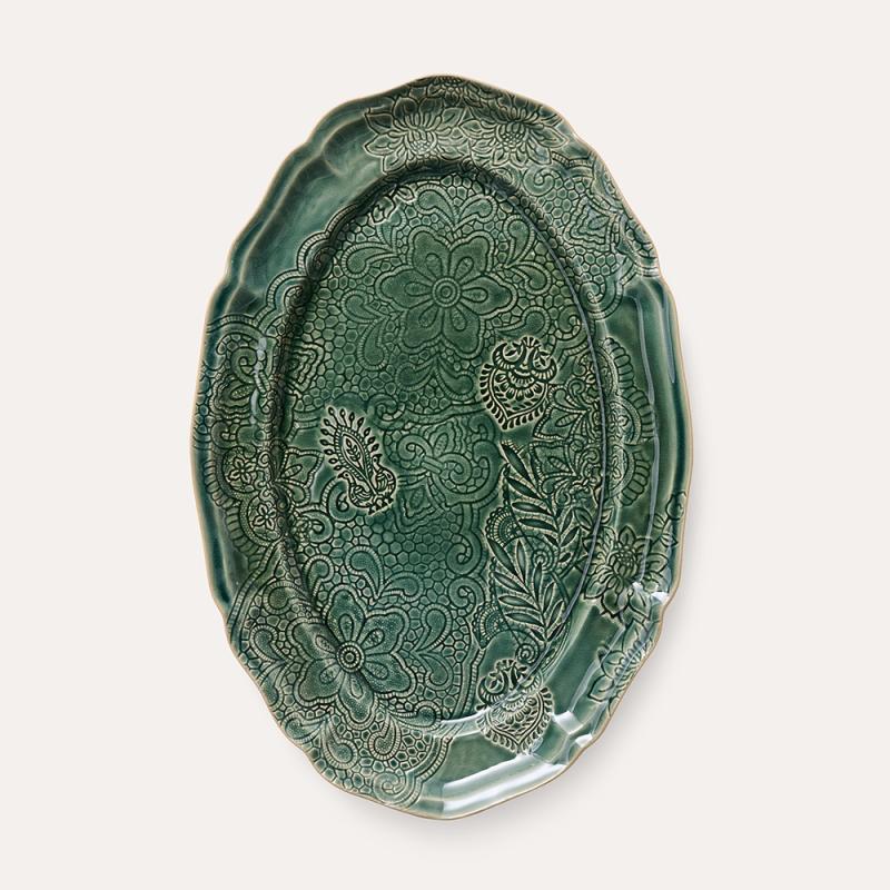 Large oval dish, dusk