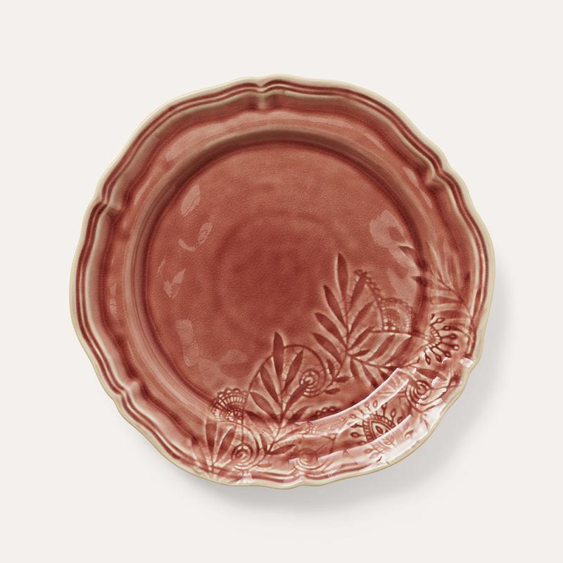 Dinner plate, old rose