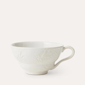Cup with handle, white