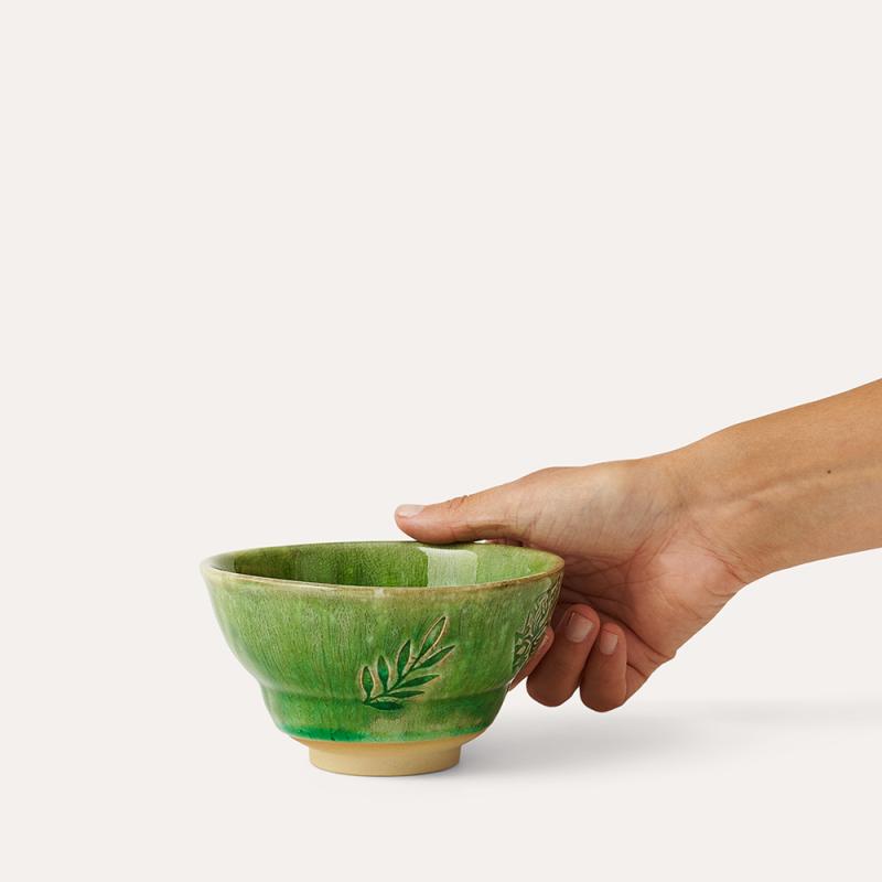 Cup without handle, seaweed