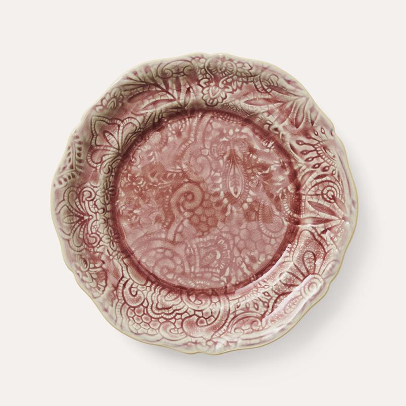 Assiette, old rose
