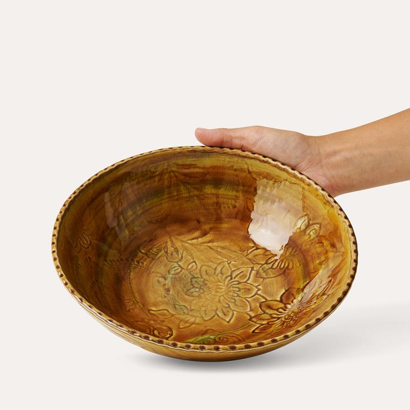 Deep plate, pineapple