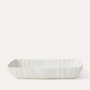 Large gratin dish, white