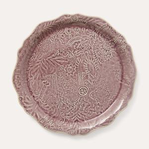 Round serving plate/pizza plate, lavender