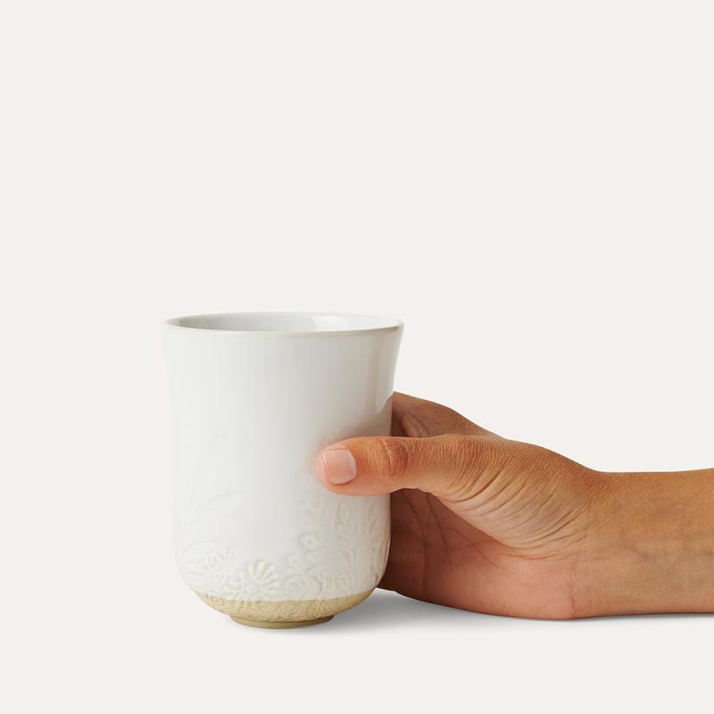 Latte cup, white