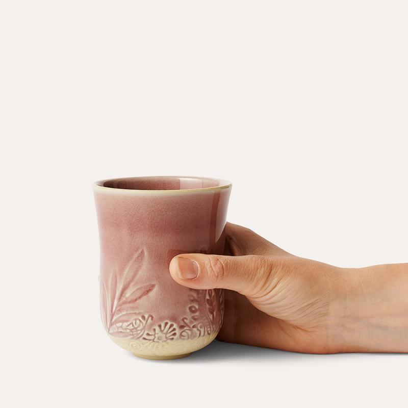 Latte cup, old rose