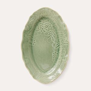 Small oval serving dish, antique