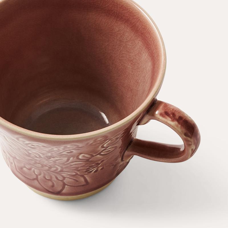 Tea mug, old rose