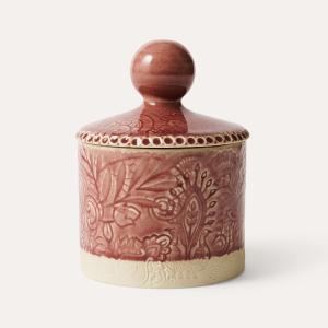 Tea caddy, old rose