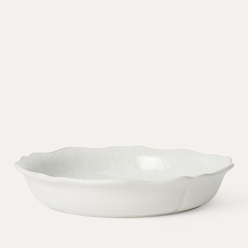 Pie dish, white