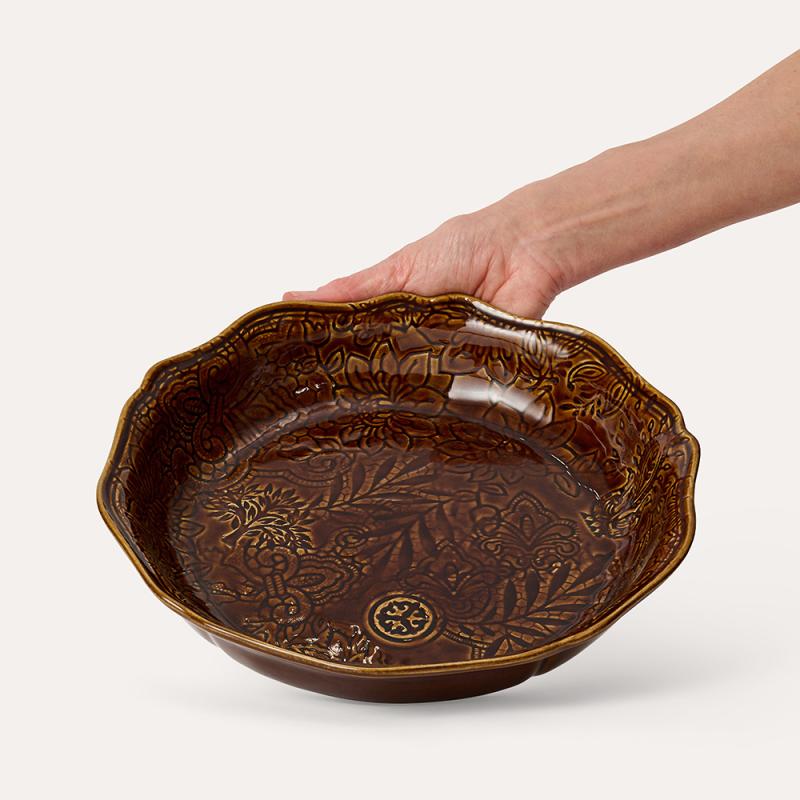 Pie dish, coffee
