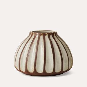 Salon small round vase, putty