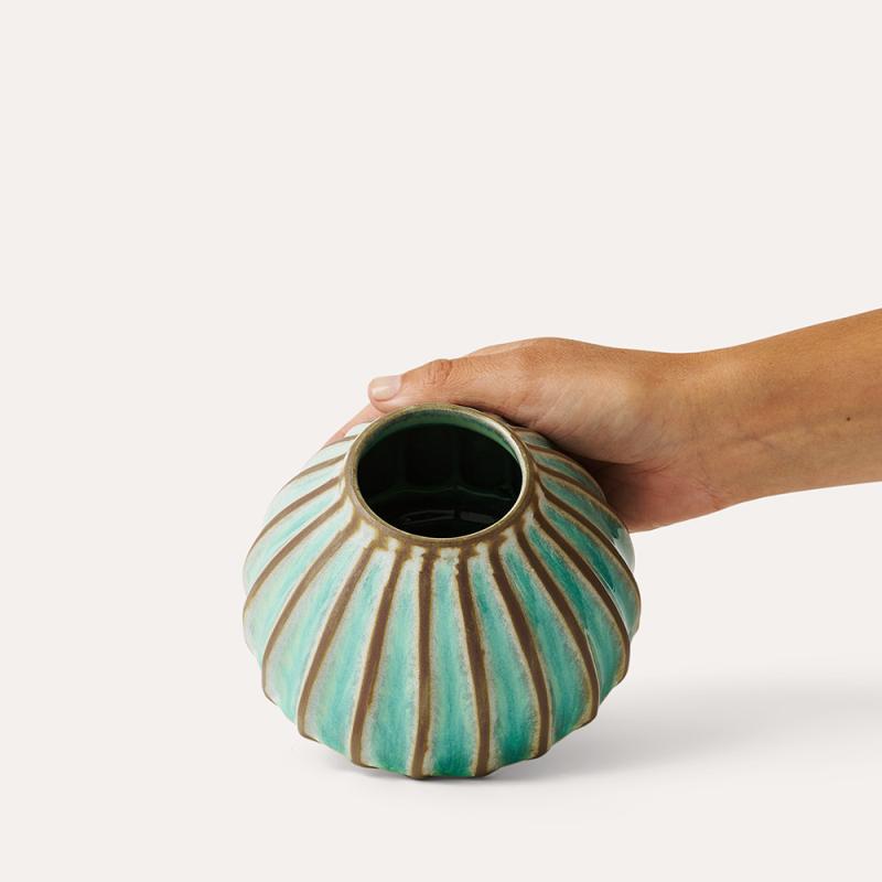 Salon small round vase, melange