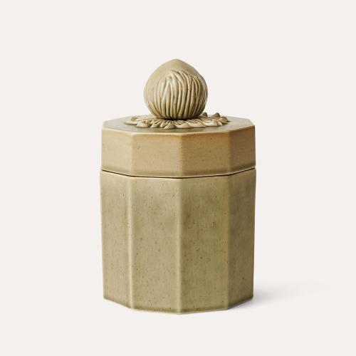 Scented candle hazelnut graystone/lavender-camomille