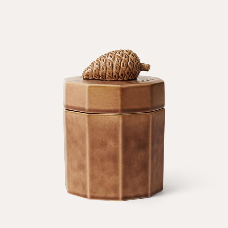 Scented candle pine cone umber/pine