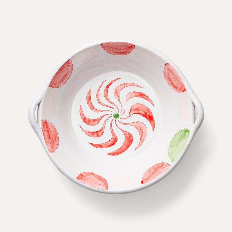 Handpainted terracotta bowl