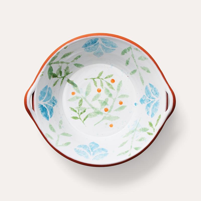 Handpainted terracotta bowl