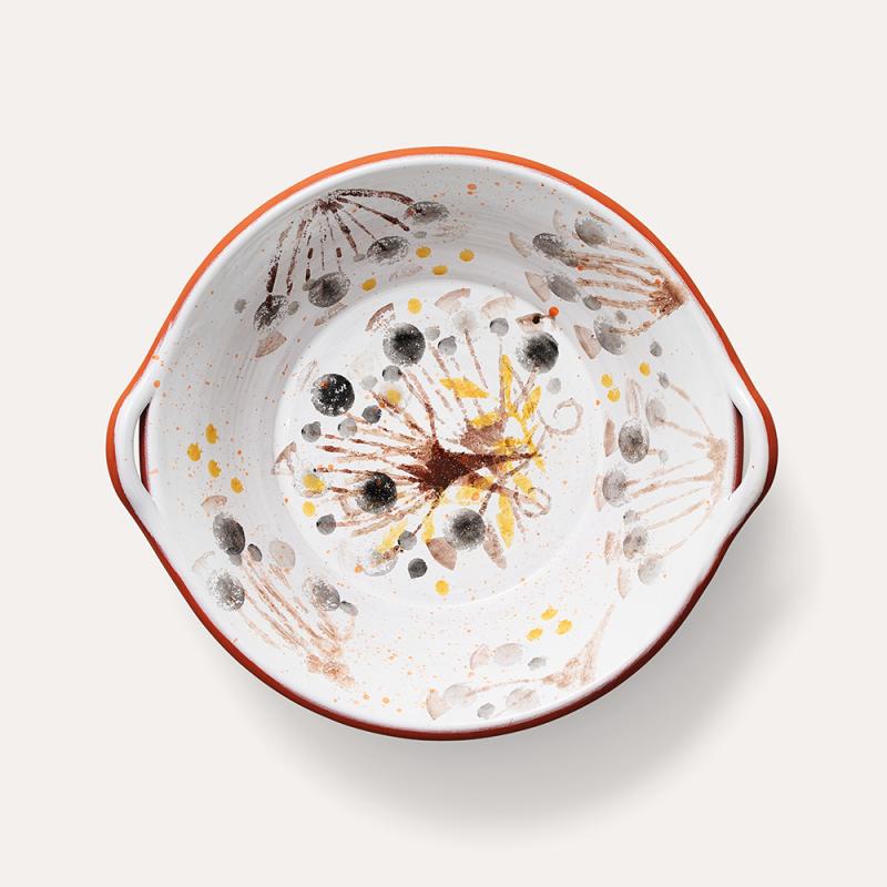 Handpainted terracotta bowl