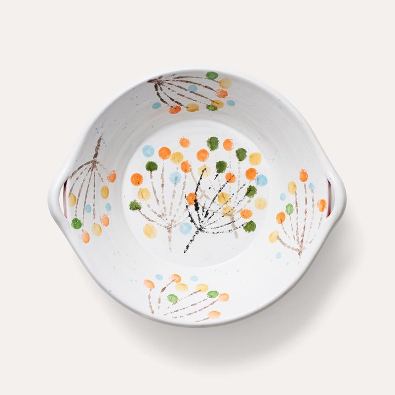 Handpainted terracotta bowl