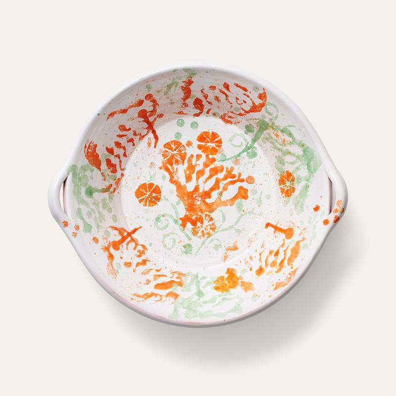 Handpainted terracotta bowl