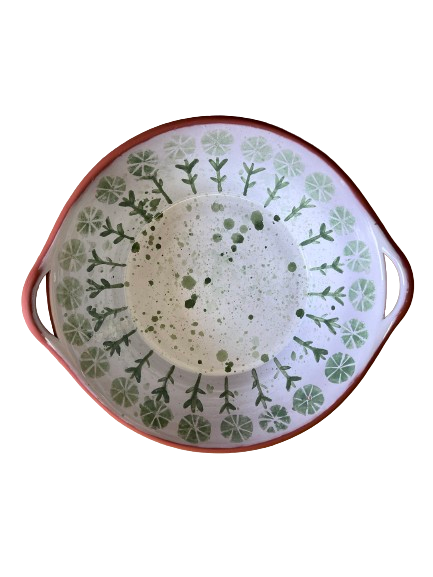 Handpainted terracotta bowl