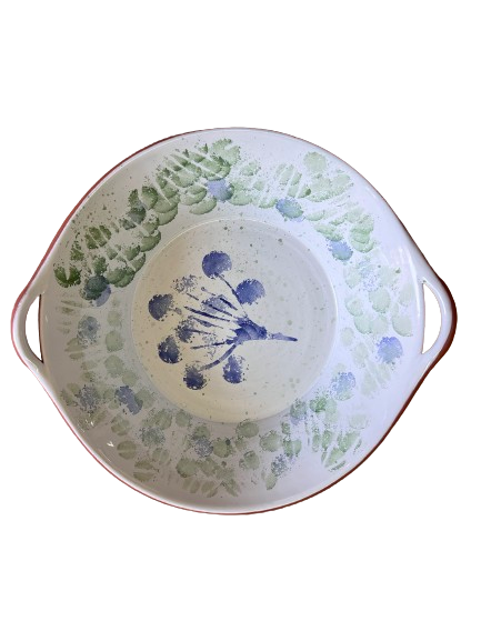 Handpainted terracotta bowl