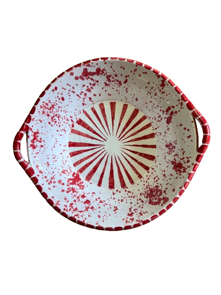 Handpainted terracotta bowl