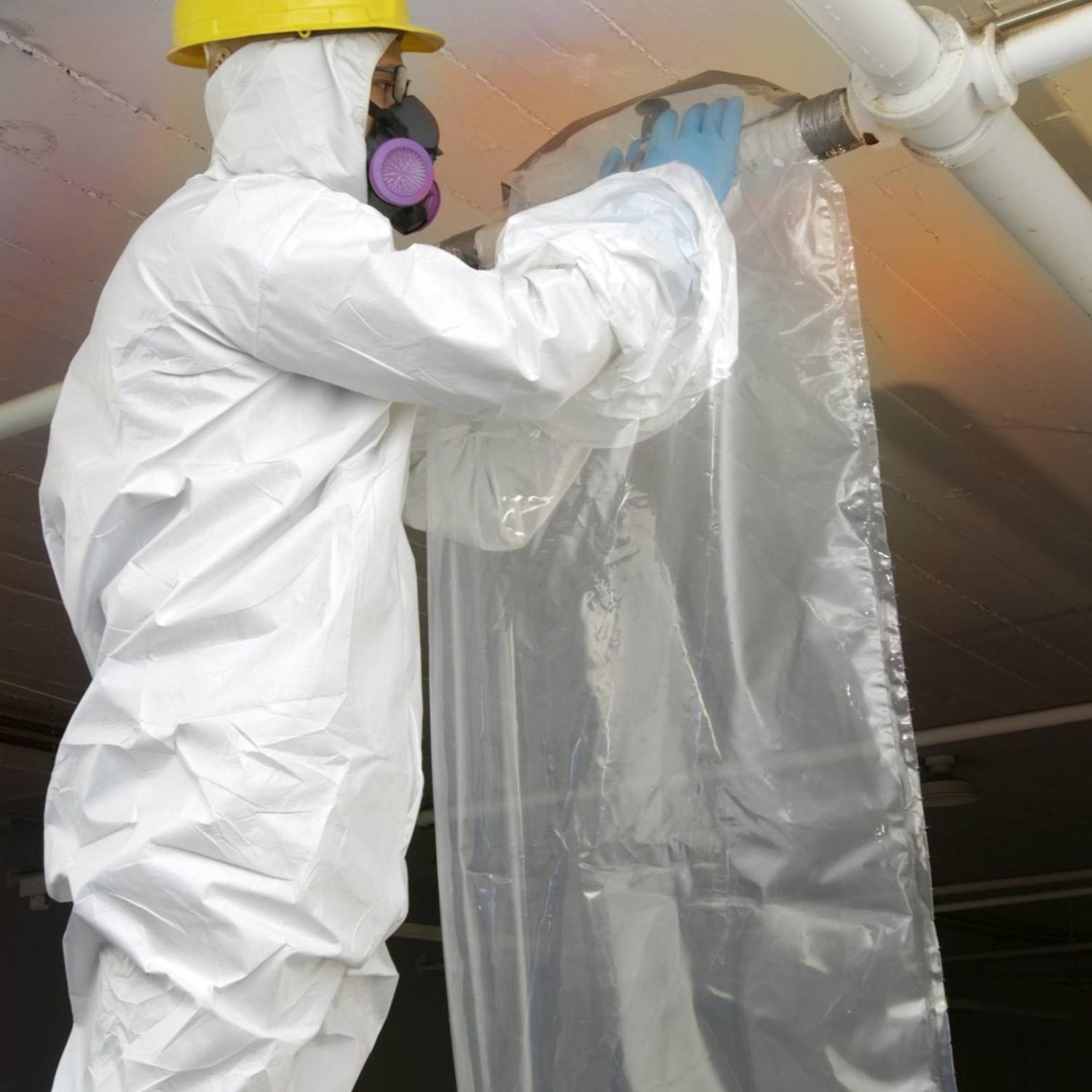 M6 är en styckeförpackad lite mindre glovebag med latexhandske från två håll som passar för rör upp till 15cm i diameter