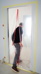 10062  är en blixtlåsdörr  i modellen I-Profil med påsytt 6mm spiral- eller tandblixtlåsband med stopp i båda ändarna av blixtlåsbandet och innehar  måtten H: 220 cm, B: 120 cm och en tjocklek på 200Mμ