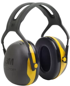 3M Peltor|Gul, bekväm, lätt hörselkåpa med hjässbygel|Dämpning X2|Europastandard EN 352|Medelhög dämpning-hög dämpning