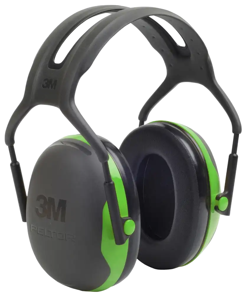 3M Peltor|Grön Smäcker hörselkåpa med hjässbygel|Dämpning X1|Europastandard EN 352