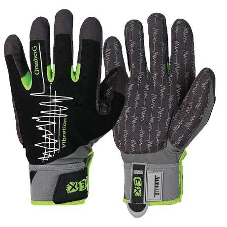 107.4330 är ett par vibrationsdämpande arbetshandskar EX® med lager av vibrationsdämpande material i handflatan för att minska HAVS, som står för ”Hand-Arm Vibration Syndrome”