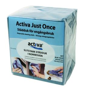 Ett 100-Pack med ACTIVA städdukar som är tunna och så tåliga att du kan använda dem flera gånger|20100|330x300 mm