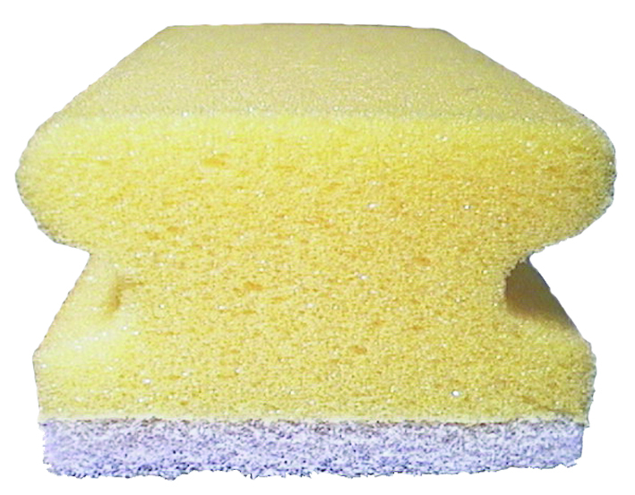 ABT Skursvamp med grepp vit 0% slipmedel