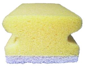 ABT Skursvamp med grepp vit 0% slipmedel