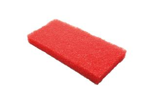 Rött  ABT Skurblock med 10%  slipmedel med måtten 12x25cm för daglig rengöring av känsliga ytor|21012
