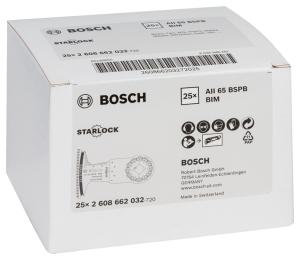 Multisågblad Bosch AII65BSPB L:40mm Hårdträ Bi-Metall