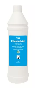 Activa fönstertvätt blandas i vattnet och används tillsammans med påläggare och skrapa|Smutsen lossnar lätt|Skrapan glider lättare|Inga ränder vid fönsterputsning